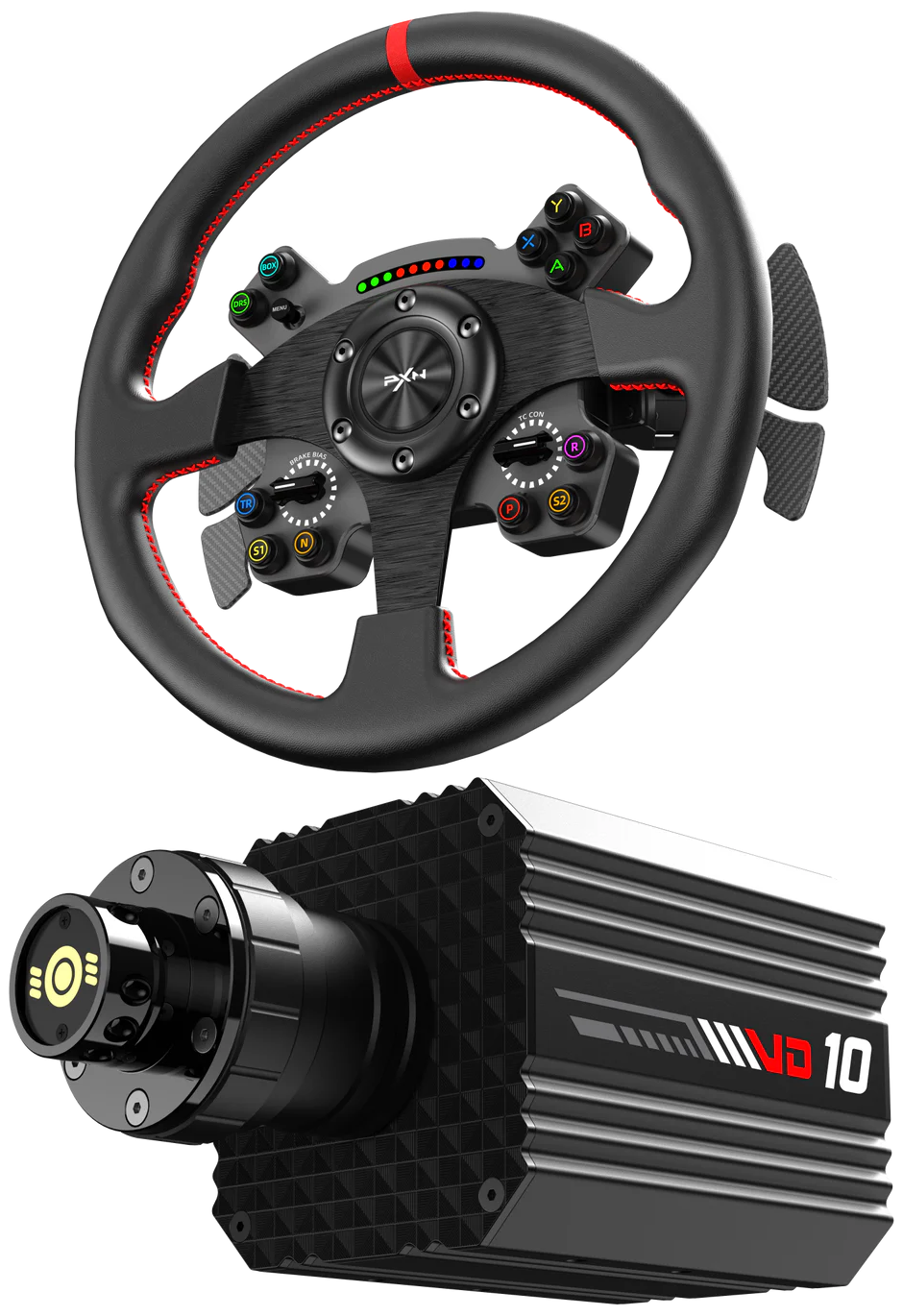 PXN VD10 CS — baza Direct Drive i kierownica WCS R2 - najważniejsze cechy